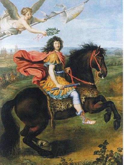 Pierre Mignard Louis XIV of France riding a horse